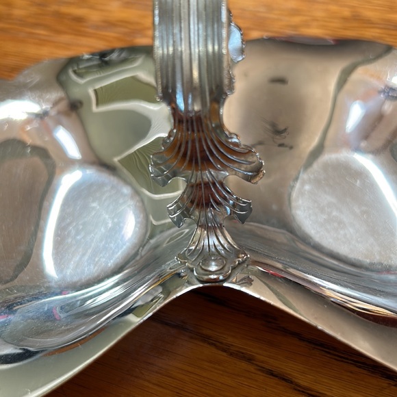 Continental Chrome 3054 MCM style nut/mint dish.  Sone smudges/scratches. - Picture 3 of 9